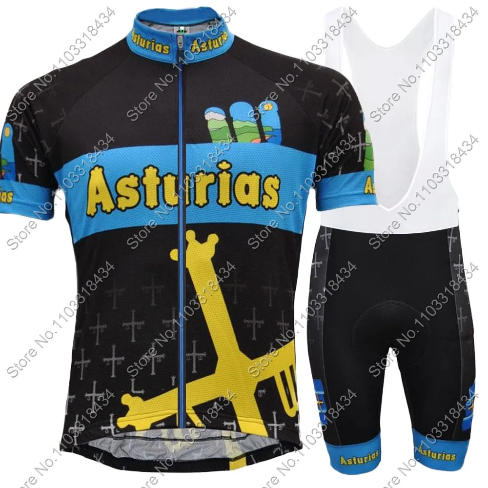 Suit 2026 Asturias Cycling Jersey Set Summer Clothing Mens Road Bike Shirts Suit Bicycle Bib Shorts MTB Wear Maillot Culotte