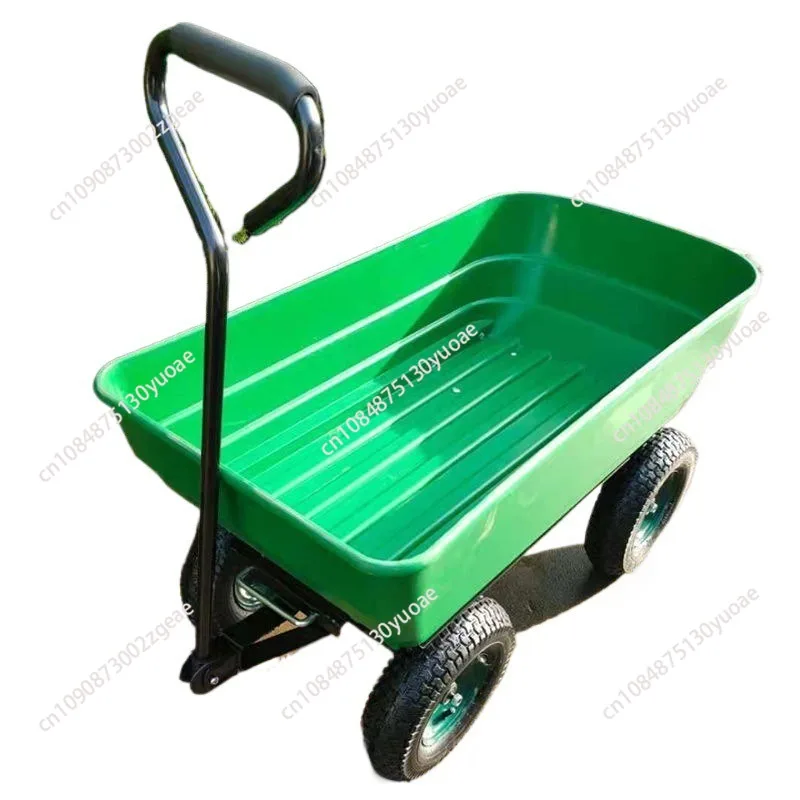 

Бытовая садовая машина, плоская тележка для прицепа, самосвал, складной сельскохозяйственный уличный транспортный автомобиль со свободным воздушным насосом и инструментами