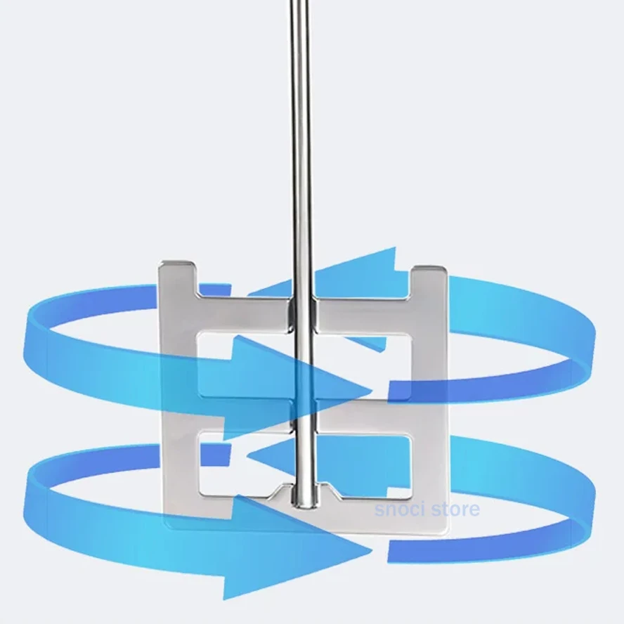 Laboratory Stainless Steel Stirring Blade with Leaf-width 40mm to 80mm Square Stir paddle with rod,Lab Dispersion Anchor Paddle