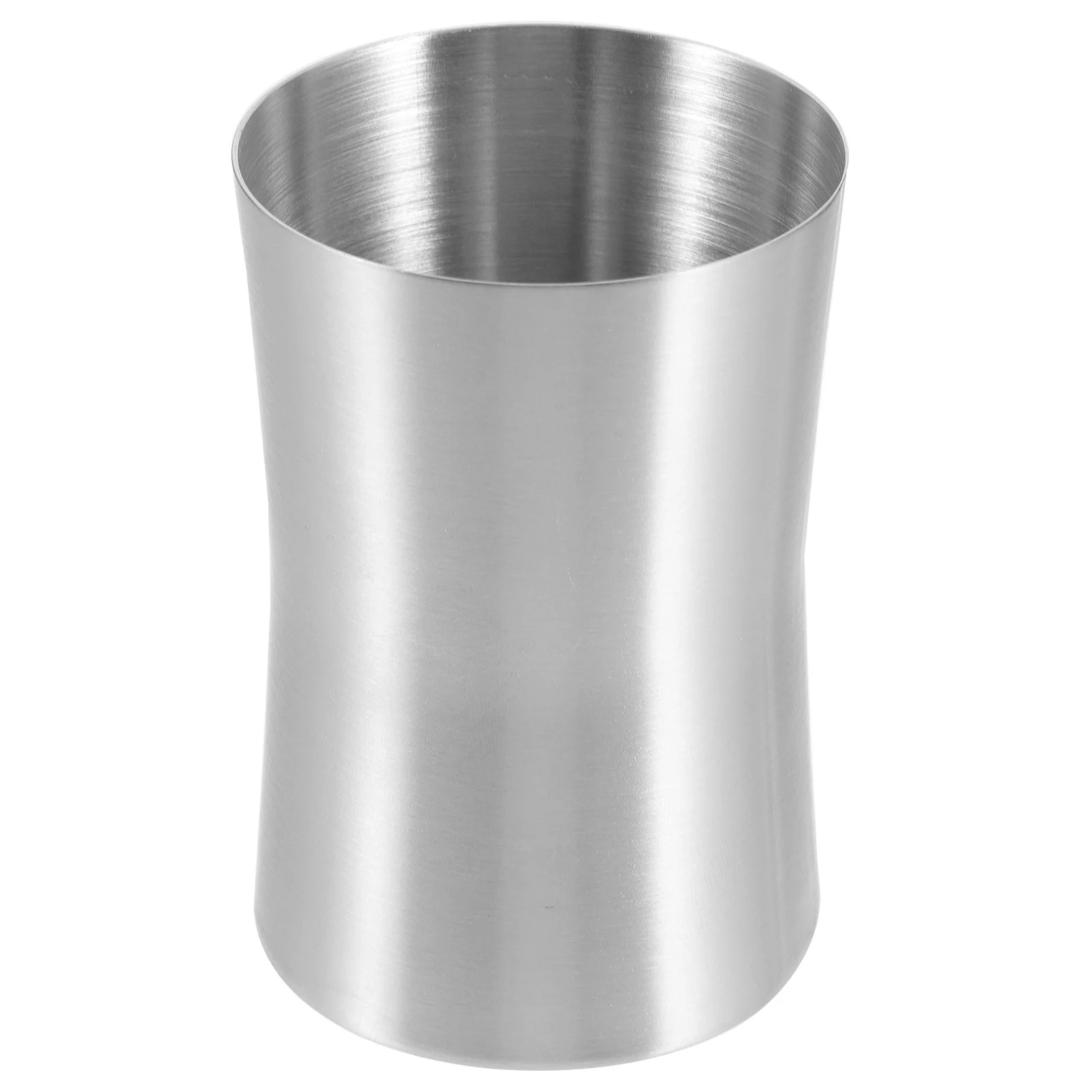 

Toothbrush Cup Stainless Steel Polished Surface Smooth Edge Modern Design Toothbrush Holder Bathroom Mug Travel Rinse Cup