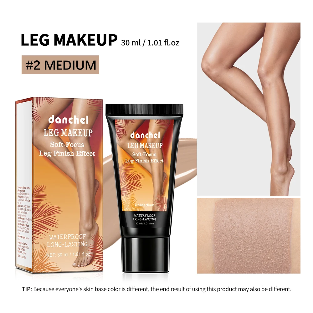 3 Colors Medium Leg Makeup Leg Effect Body Concealer Waterproof Sweatproof Full Coverage Cover Scars Veins Tattoo Even