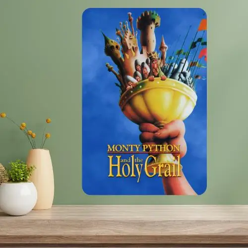 Monty Python and the Holy Grail Metal Movie Poster Sign