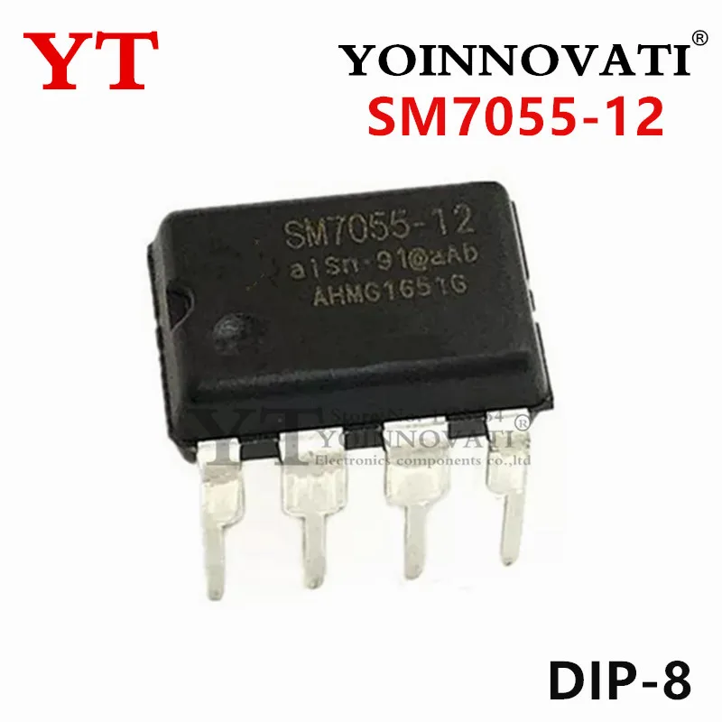 10PCS New SM7055-12 DIP-8 SM7055