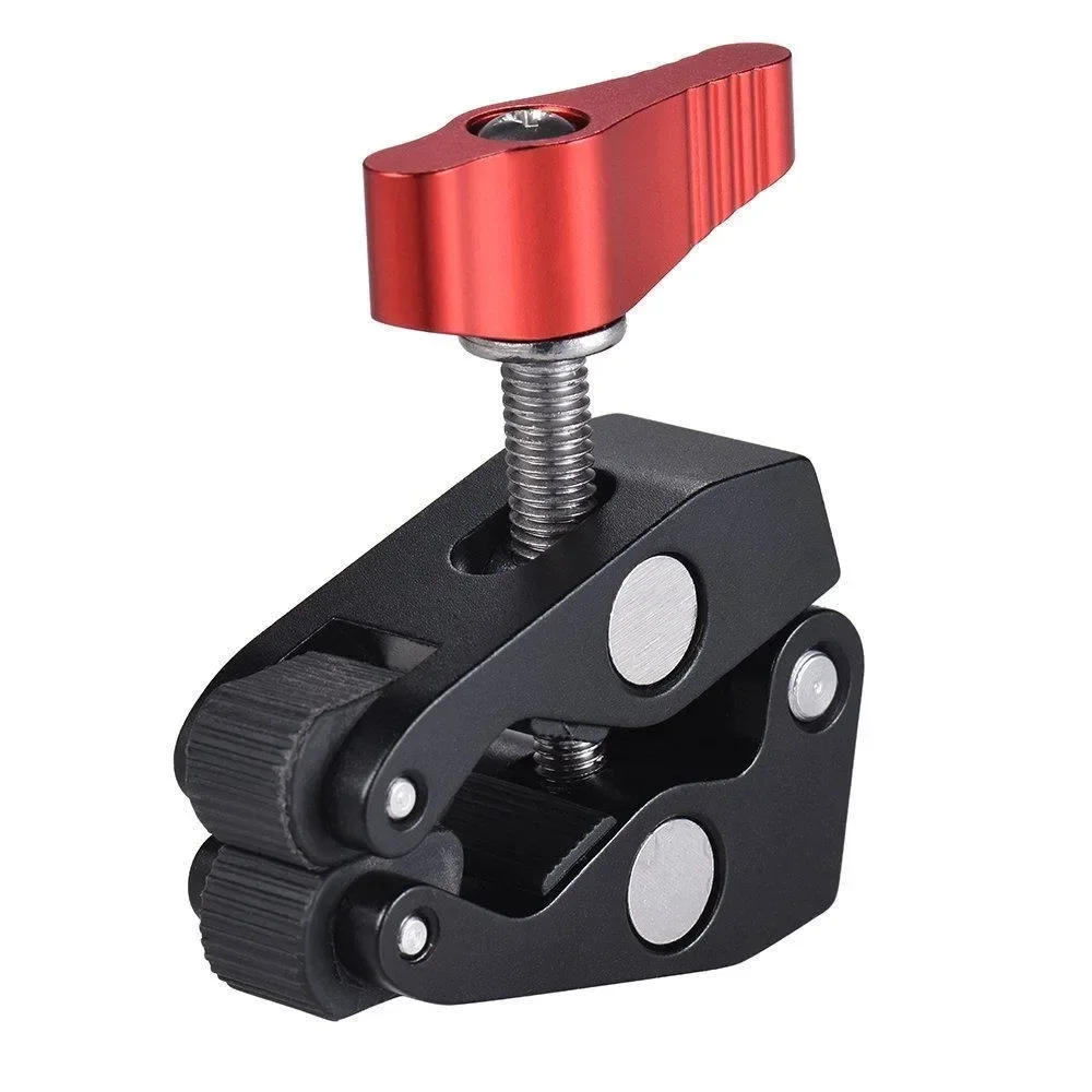 Metal Multi-function Ball Head Clamp Ball Mount Magic Arm Super Clamp w/ 1/4