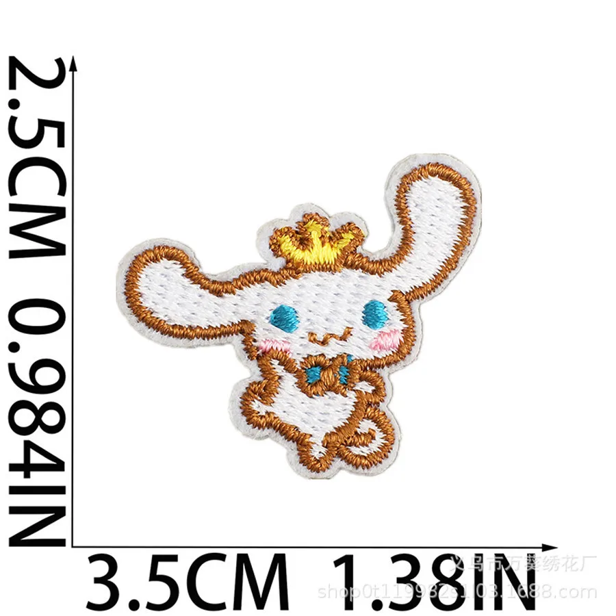 27pcs Sanrio DIY Icon Ironing Patch Anime Game Figure Yoshi Wario Bowser Applique Embroidery Accessories Kuromi Clothes Patch