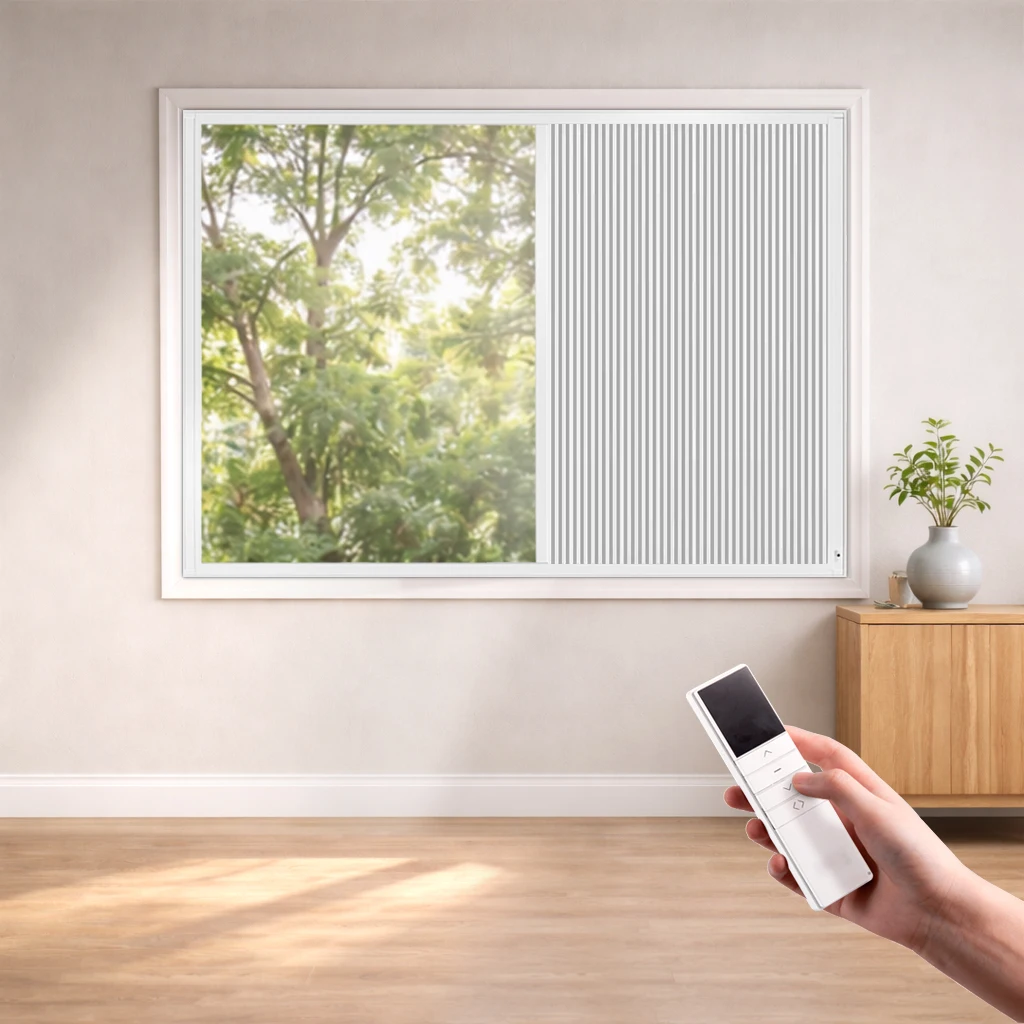 ZSHINE Hardwired Motorized Total  Blackout Honeycomb Blinds