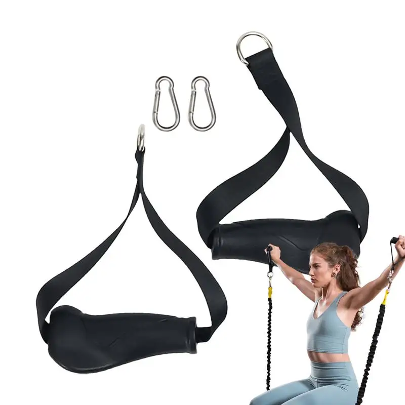 Manijas para máquinas de cables, manijas para entrenador de fuerza D, accesorios para ejercicios de gimnasio, poleas para máquinas de cables, banda de resistencia y fuerza