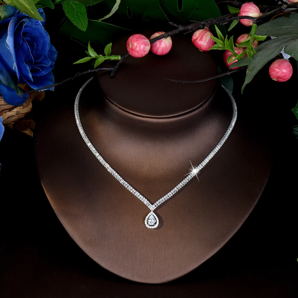 

Everyday luxury simple set sliver color necklace earrings bracelet women's dress decorative jewelry wedding party gift M-861