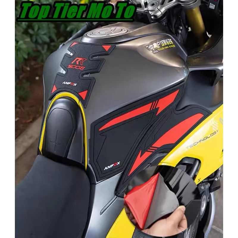 New Fit For RR500S 2025-2026 Protector Anti Slip Tank Pad Sticker Fishbone patch Gas Knee Grip Traction Side Pad 3M Decal