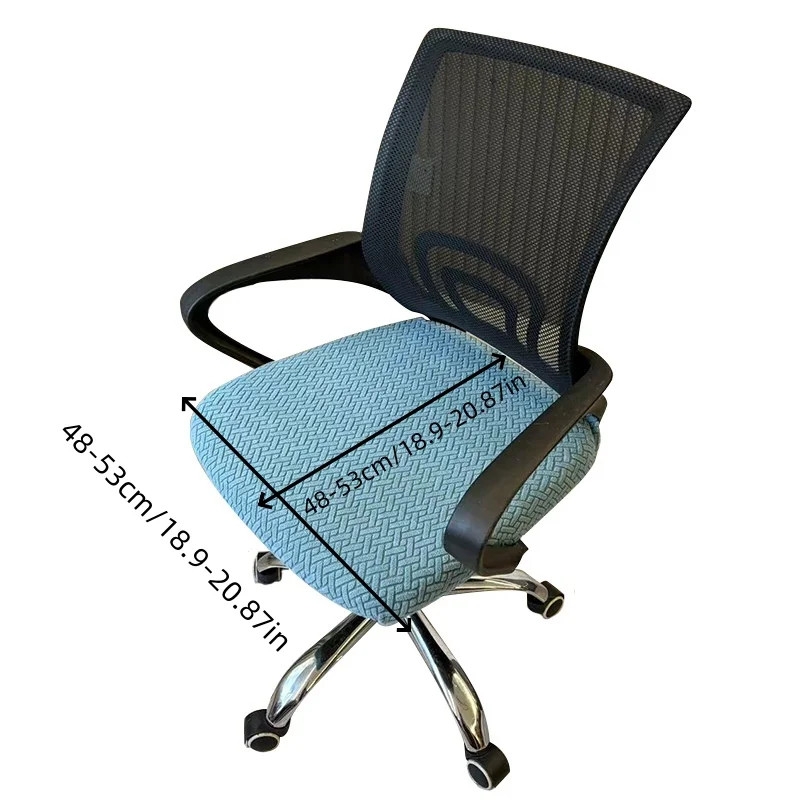 1pc Office Chair Covers Stretch Computer Chair Seat  Washable Elastic Desk Chair Seat Protector Slipcover for Office