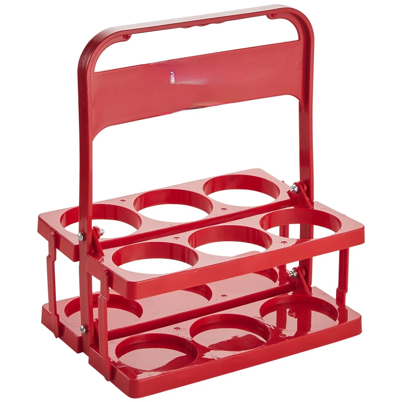 Portable beer frame storage rack portable 6-bottle portable