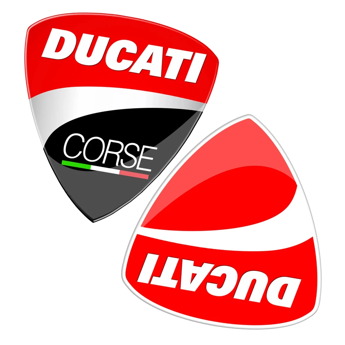 

Motorcycle 3D Gel For Ducati Corse Sticker 3D Decal Helmet Emblem Logo