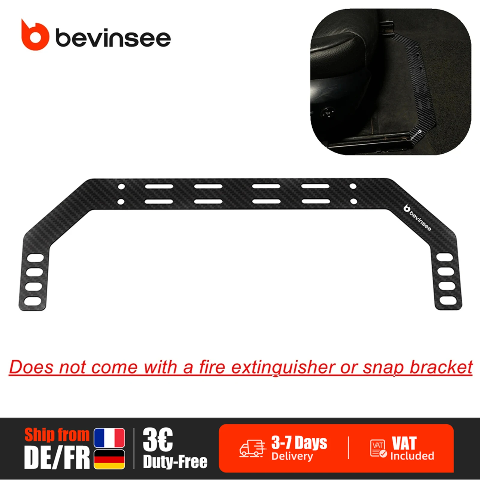 Supporto per Estintore da Auto (Stock UE) per BMW Serie 3 E46 1999-2005, Accessori Interni Auto
