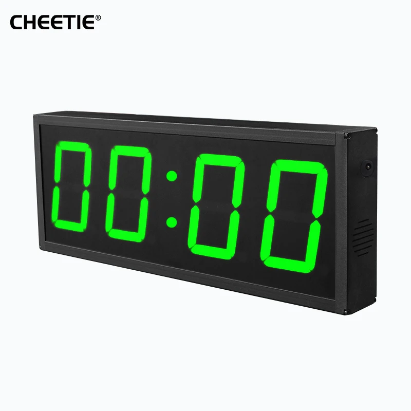 CHEETIE CP018 Hot Selling Professional Electronic LED Wall Gym Clock 4 Digits 4 Inch Red Digital Countdown Interval Timer