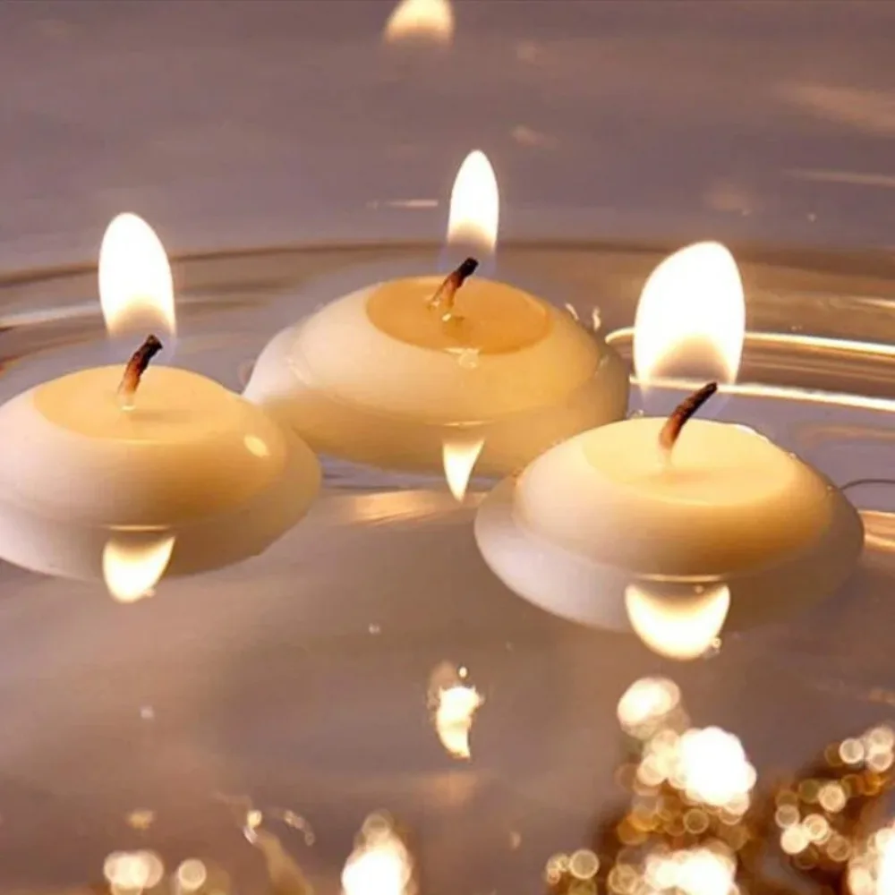 Multi Style Stripe Circular Acrylic Candle Mold DIY Round Geometry Float Candle Making Home Party Decor Candlelight Dinner Gifts