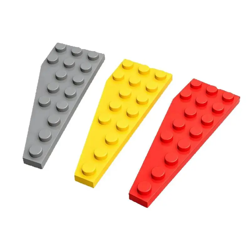 100Pcs 50305 8X3 Left Wedge Plate Building Blocks Moc Classic Accessories Compatible With Bricks Toys Children Gift Box