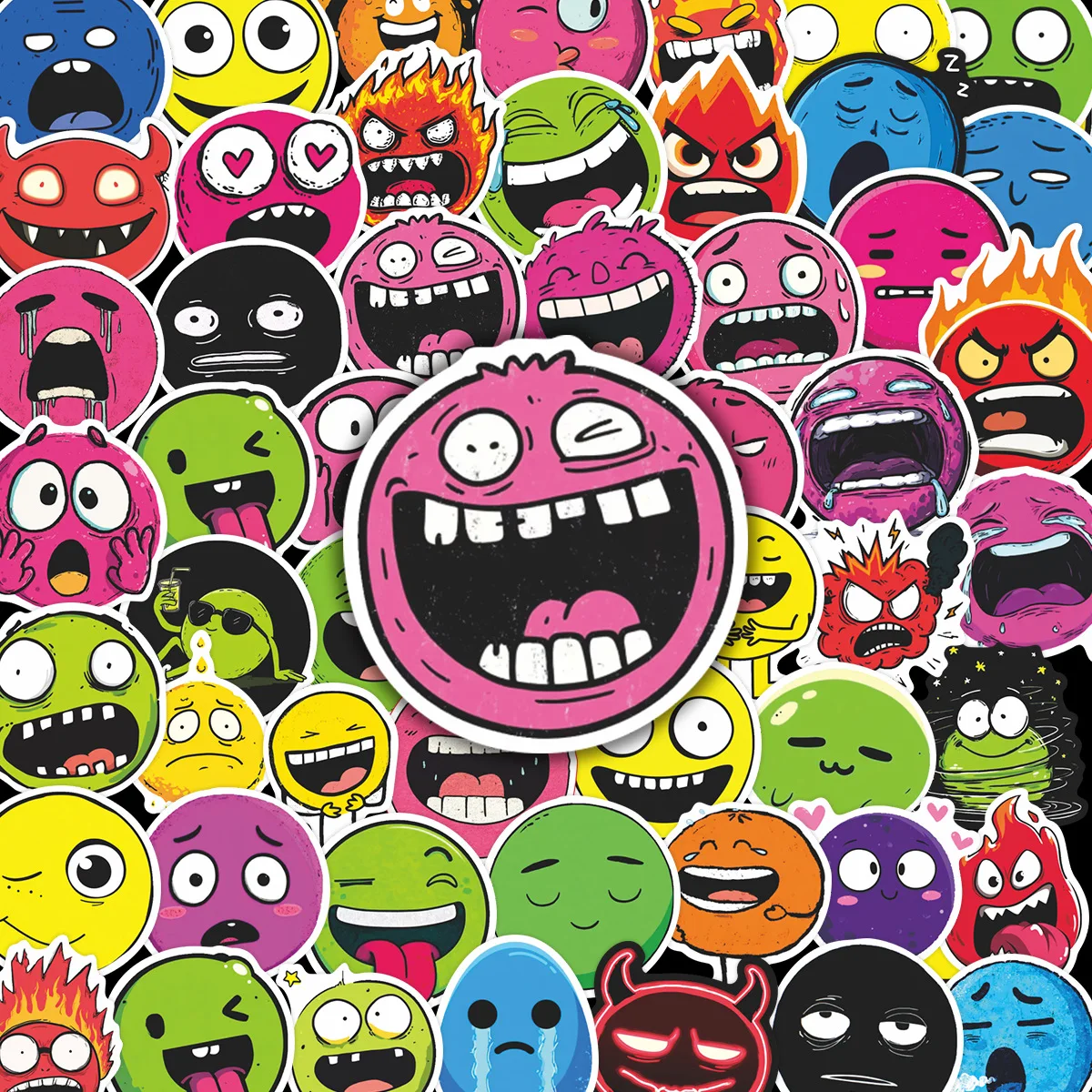 

60 шт. забавные наклейки-мемы, наклейки для телефона, ноутбука, чемодана, ноутбука, скейтборда, водонепроницаемые наклейки