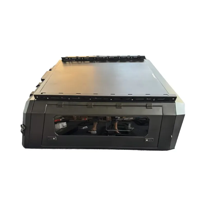 High-quality Pickup Cargo Box Cover - Foldable Aluminum Alloy Waterproof Off-road Hardtop Roof Canopy