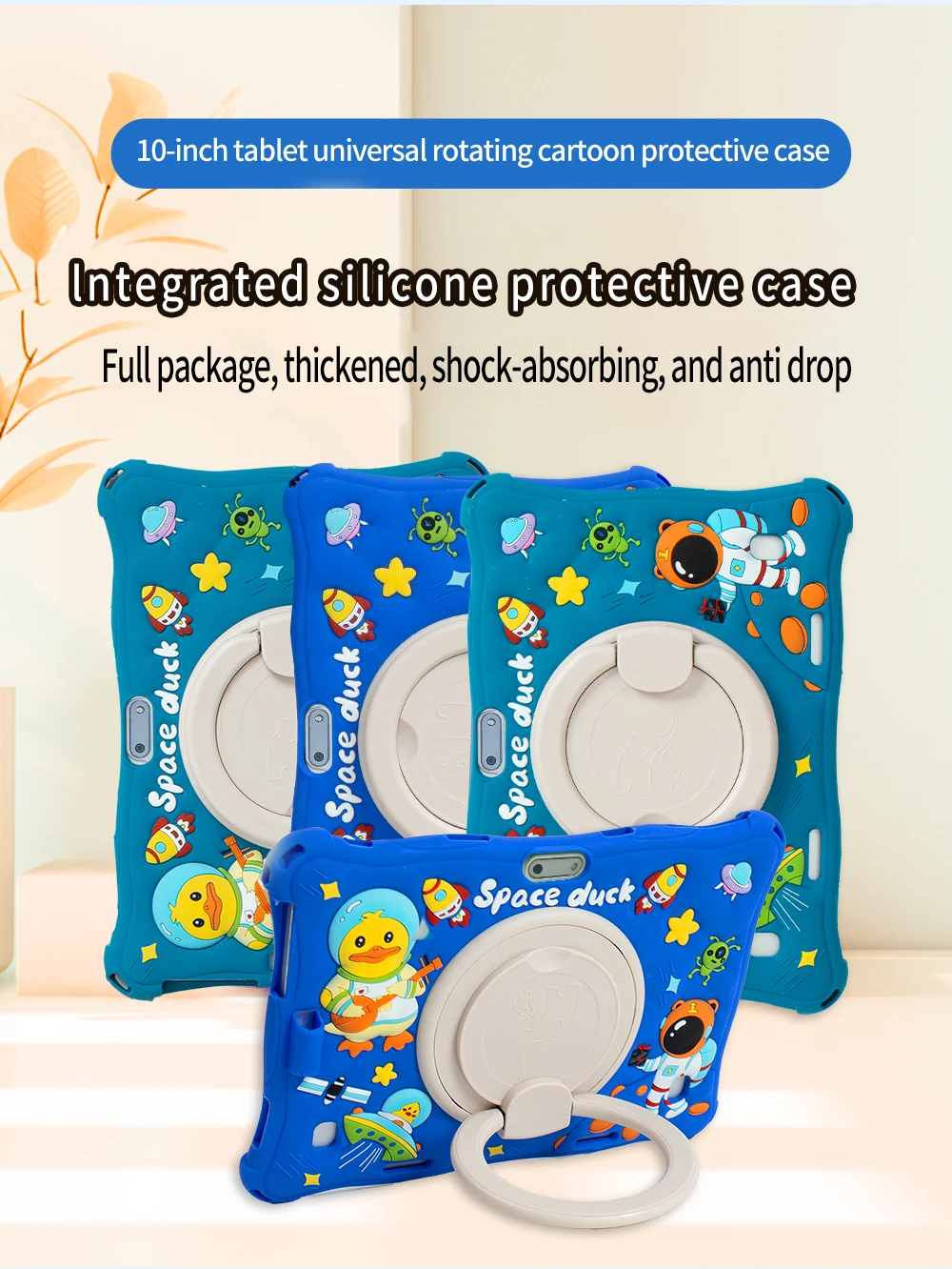 BDF 10 inch Kids  Tablet Android 13WIFI Octa Core Processor 4GB RAM 64GB ROM YouTube Dual Camera Dual SIM Card with Case