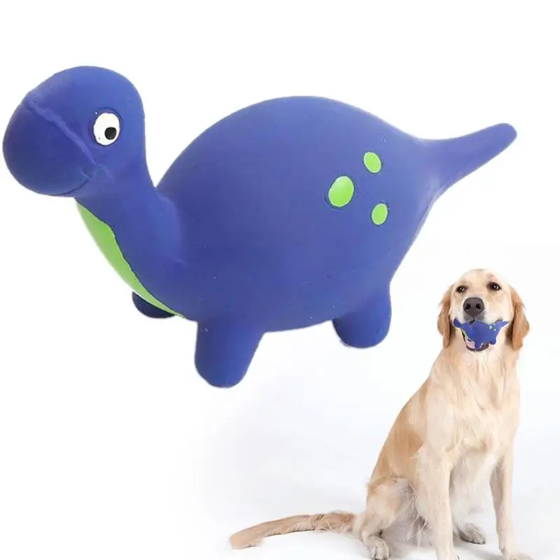 Squeaky Dinosaur Dog Toys Durable Natural Latex Squeaky Dog Toys Chewing Squeaky Toy For Puppy Small Medium Pet Dogs