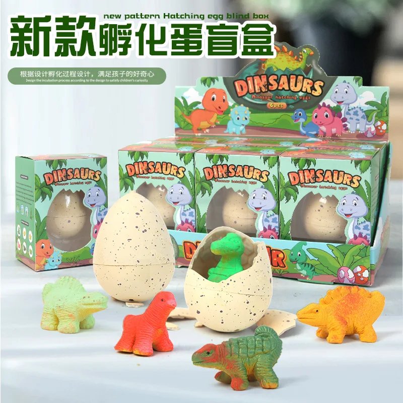 New Simulation Dinosaur Eggs Can Be Soaked In Water To Expand Cute Animal Dinosaur Surprise Box Hatching Children Puzzle Toys