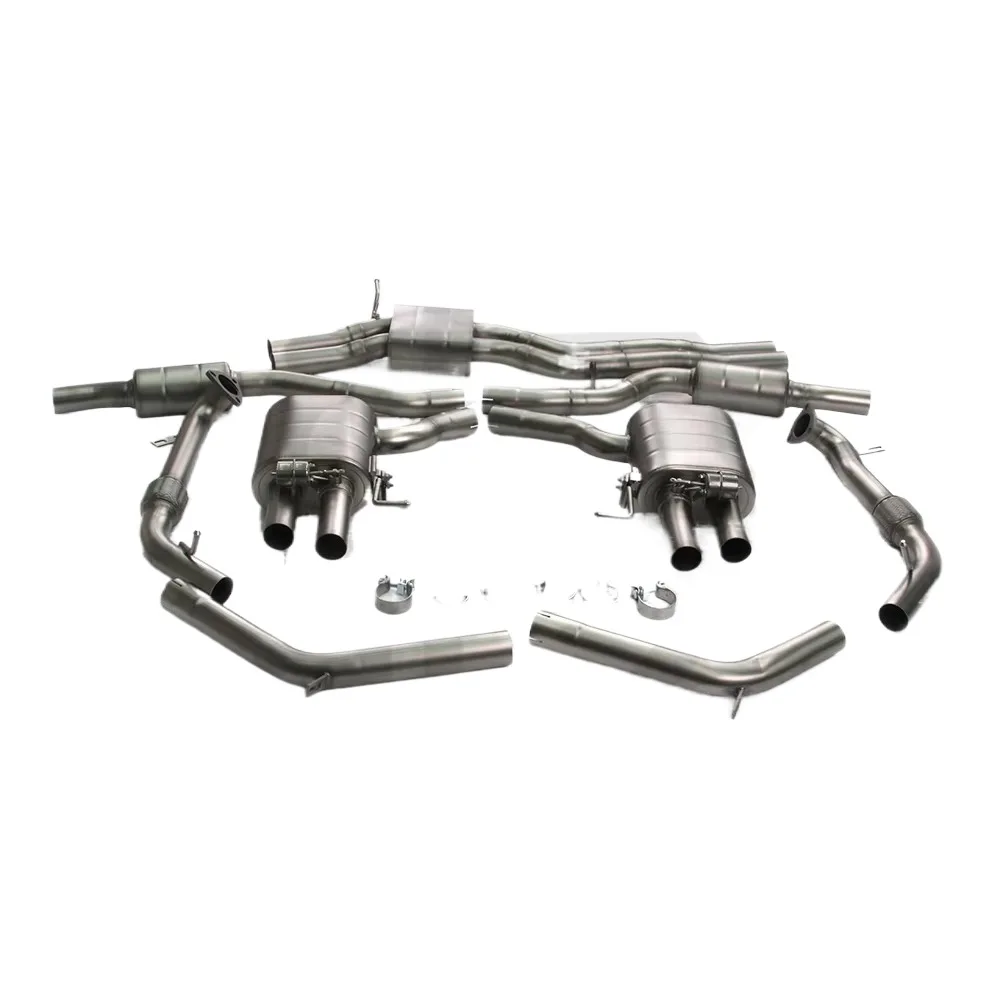 Full Set High Quality Valvetronic Catback Exhaust Valvetronic Muffler Pipe for  S4 S5 B9 3.0T 2019-2023 Exhaust