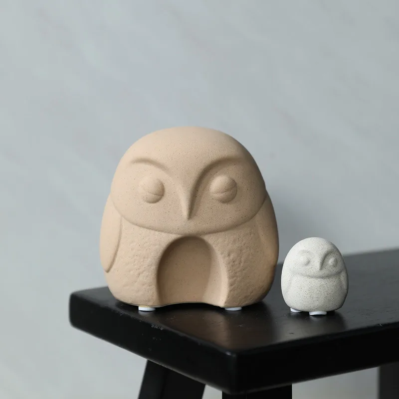 

Owl Ceramic Statue, Animal Statue, Minimalist Style, Home Decor, Wine Cabinet, Living Room, Desktop Crafts