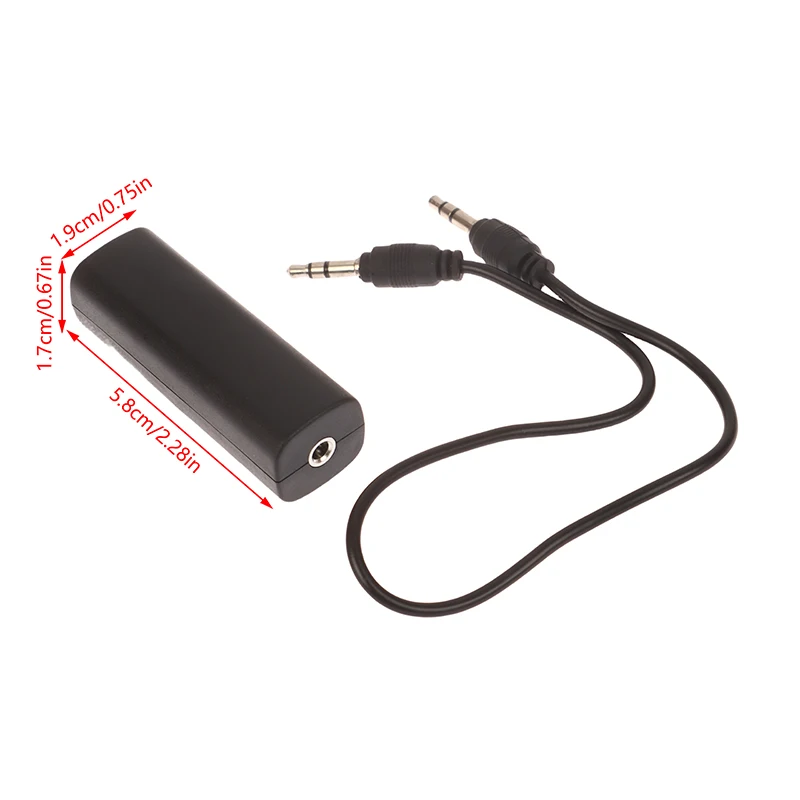 Luidsprekerlijn 3,5 MM Aux Audiokabel Ruisfilter Ground Loop Noise Isolator voor audiosysteem Home Stereo-systeem Auto-accessoire