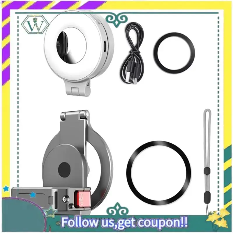 

NEW Magnetic Adapter Withfill Light Fordji Pocket 3 Teleprompter Mount Base Camera Live Streaming Bracket Expansion Frame