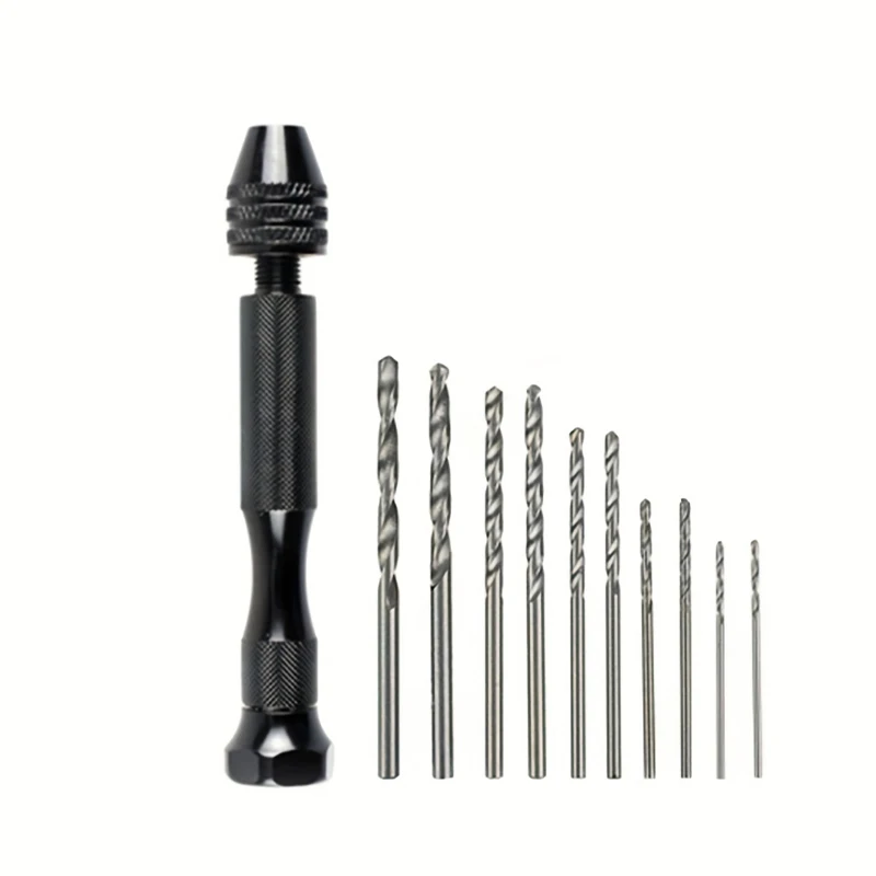 Three-claw 0.3-3.4mm Hand Twist Tool, Mini Manual Punch Reaming Drill Tool For DIY Craft, compact and portable, ergonomic design