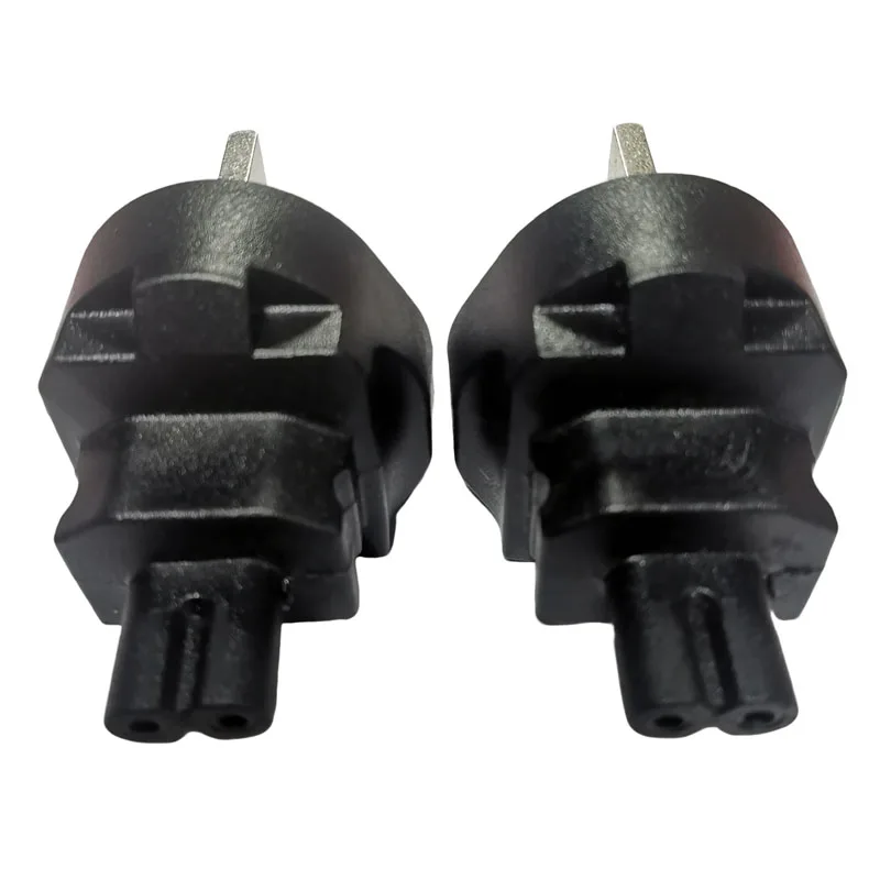 ブラックフューズ英国オス - IEC320 C7 メス電源アダプタプラグ英国香港シンガポール 3 プロング - 8 タイプメス電源コネクタ