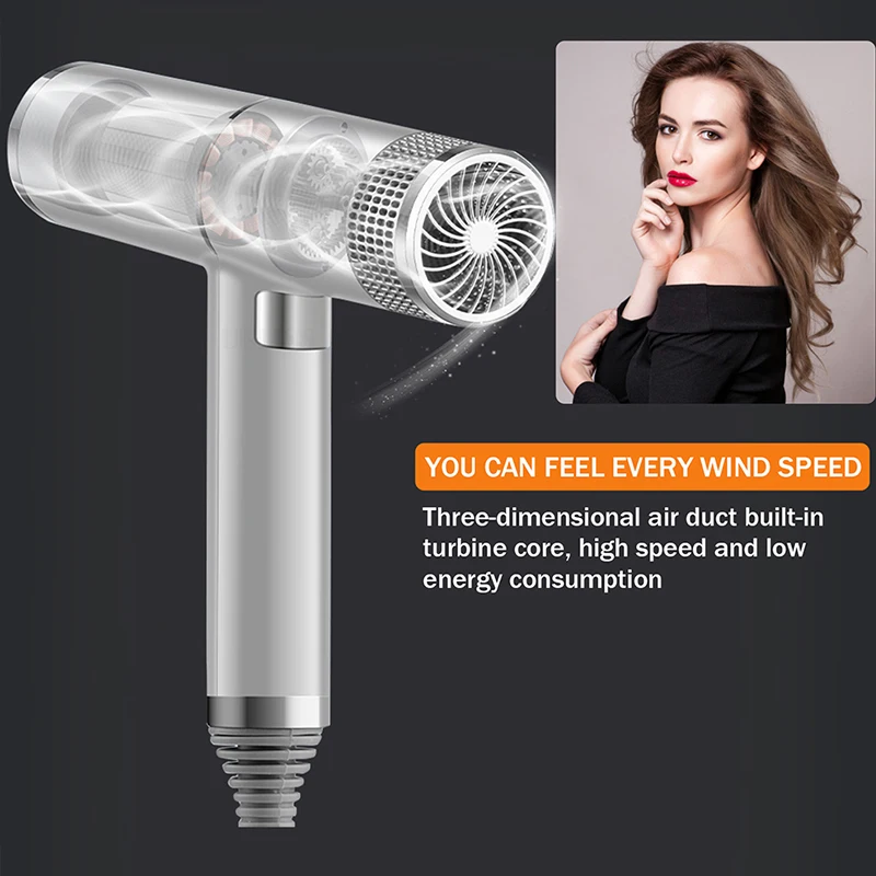 Professional Salon Hairdryer Household Strong Fast Drying Wind Gale Speed Portable Blow Dryer Anion Negative Ion Hair Dryer