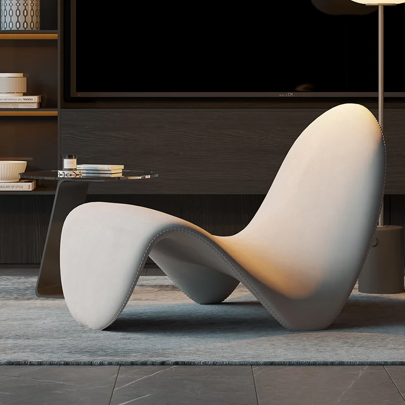 

Designer Single Recliner Sofa Chair Creative Tongue Lazy Balcony Leisure Chair for HomeStay Internet Celebrating Living Room