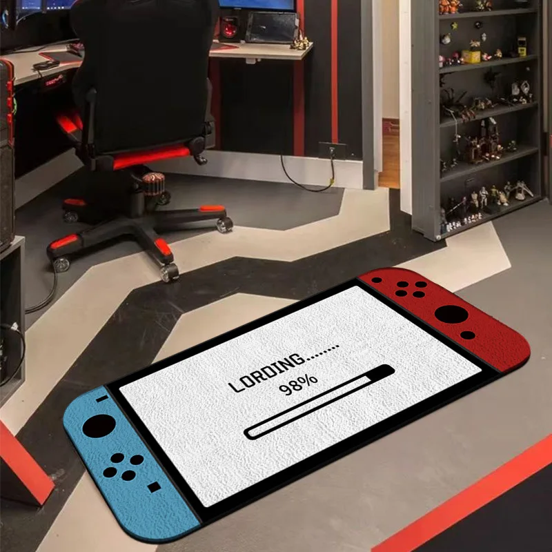 Are You Ready 99% Game Console Long Runner Rug Retro Handheld Print NonSlip Floor Mat for Gaming Room  Room Decor