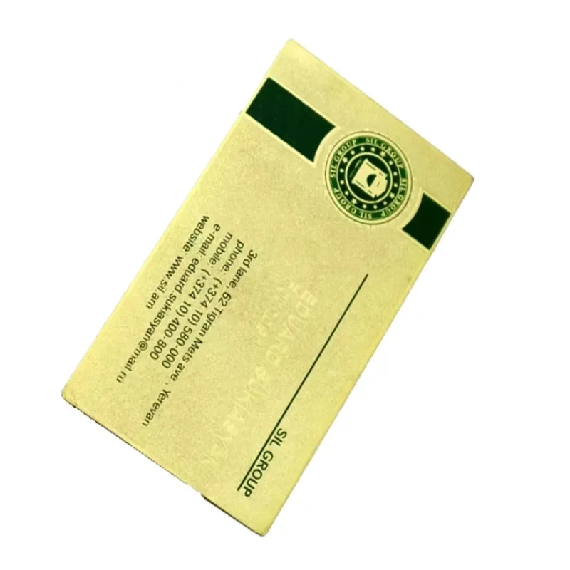 

Custom Laser Engraving Steel Nfc Metal Cards Business Card Blank Metal Gold Vip