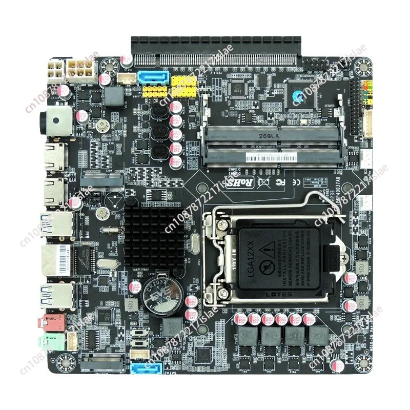 H510 side plug graphics card Thin itx computer main board HTPC 10th generation 11th generation CPU DC