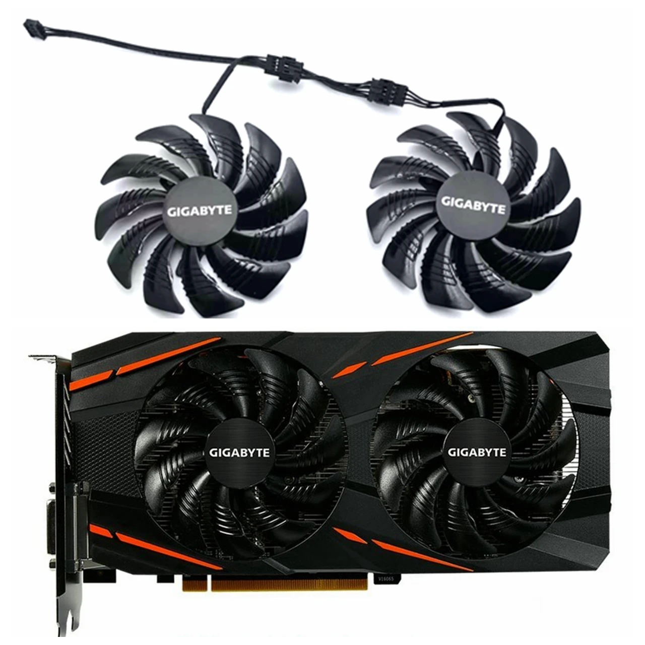 New 2pcs/lot T129215SU 4pin for Gigabyte GV-RX570 RX580 Gaming GTX1070 1070TI WINDFORCE graphics card fan