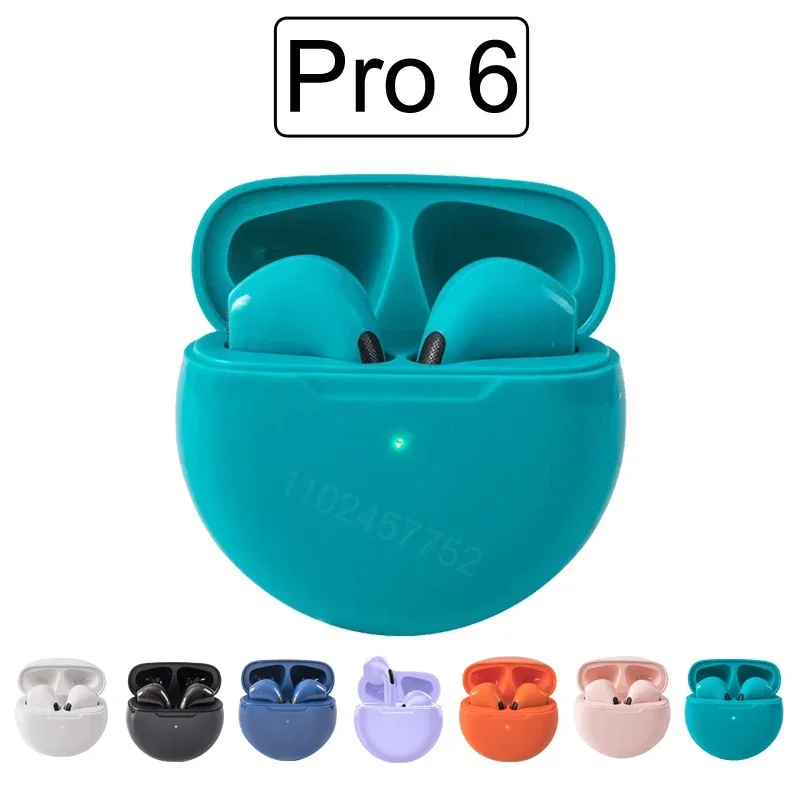 Air Pro 6 TWS Wireless Bluetooth Earphone In Ear Earbuds Sports Gamer Headset For Android Pro6 ht38 J6 Long Standby Headphones