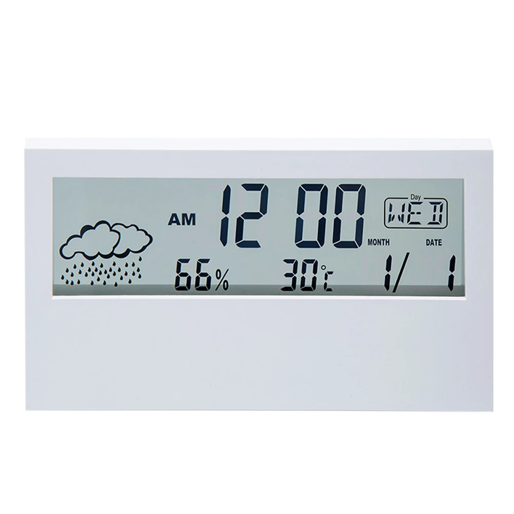 

Night Light Electronic Alarm Clock Large Screen Font Mute Portable Desktop Clock for Bedroom Living Room Office Gift