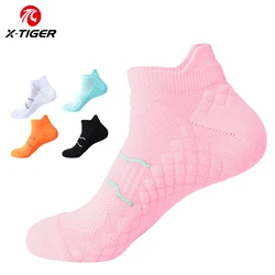 X-TIGER Women Cycling Socks Cotton Aero Anti Slip Sports Soccer Running Hiking Bicycle Sock Camping Football Basketball Socks