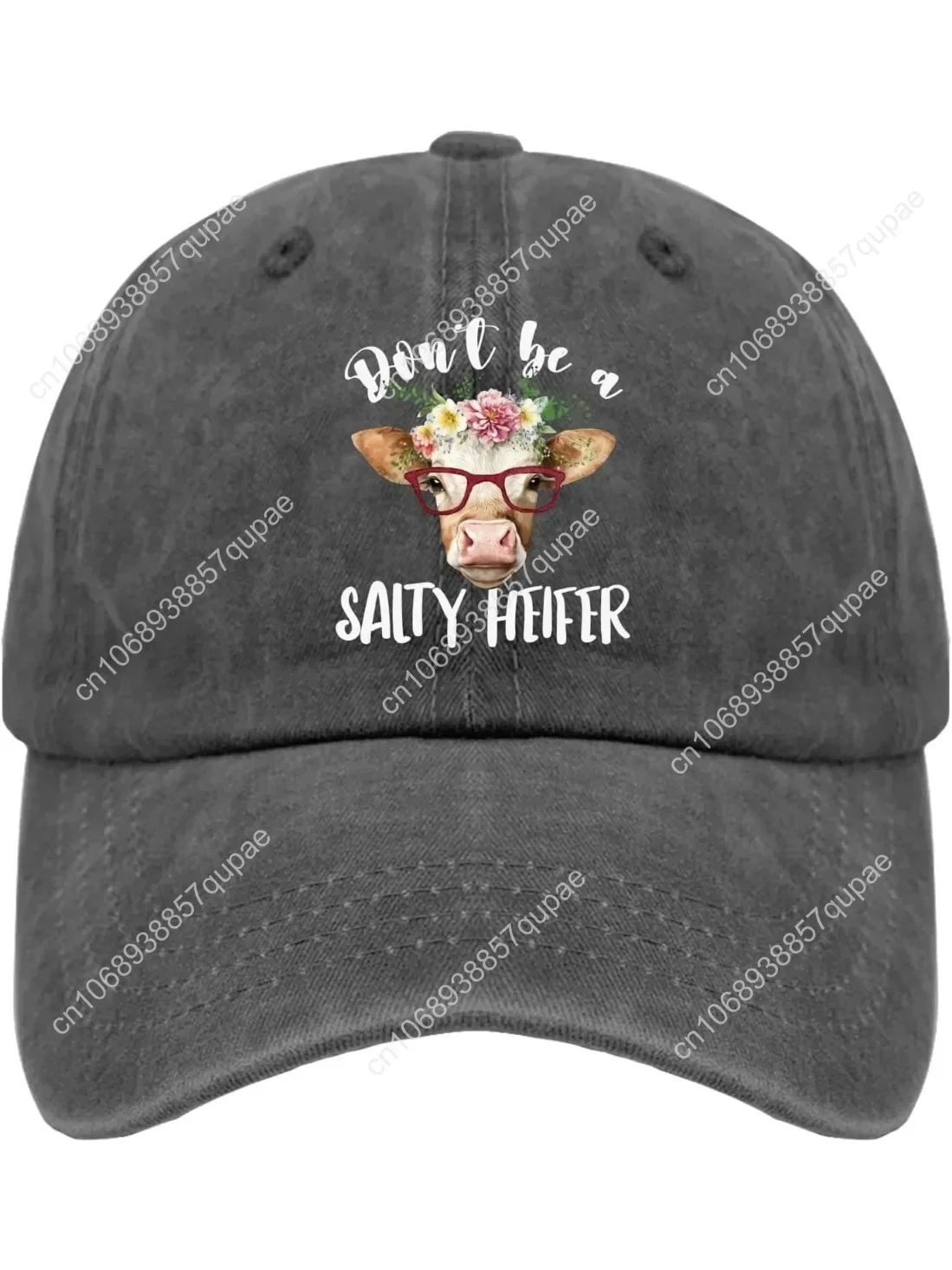 

Don't be a salty heifer hat running hats for women Pigment Black mens sun hat Gifts for Girlfriends Workout Hat