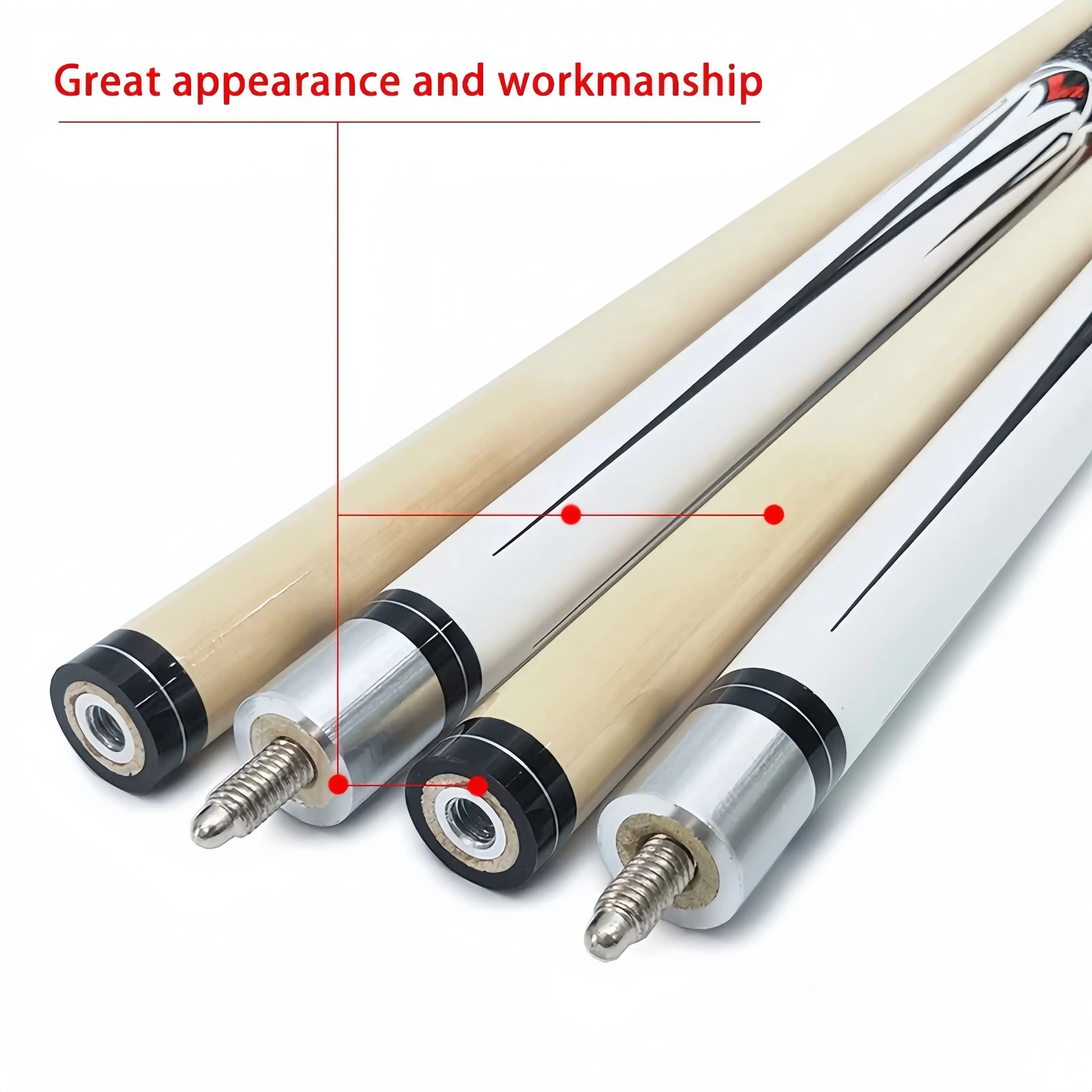سوف جودة عالية المتقدمة أمريكا الشمالية البتولا بركة Forelimb 1/2 سبليت نادي كبير رئيس 13 مللي متر تلميح 550 جرام الفولاذ المقاوم للصدأ تسعة الكرة