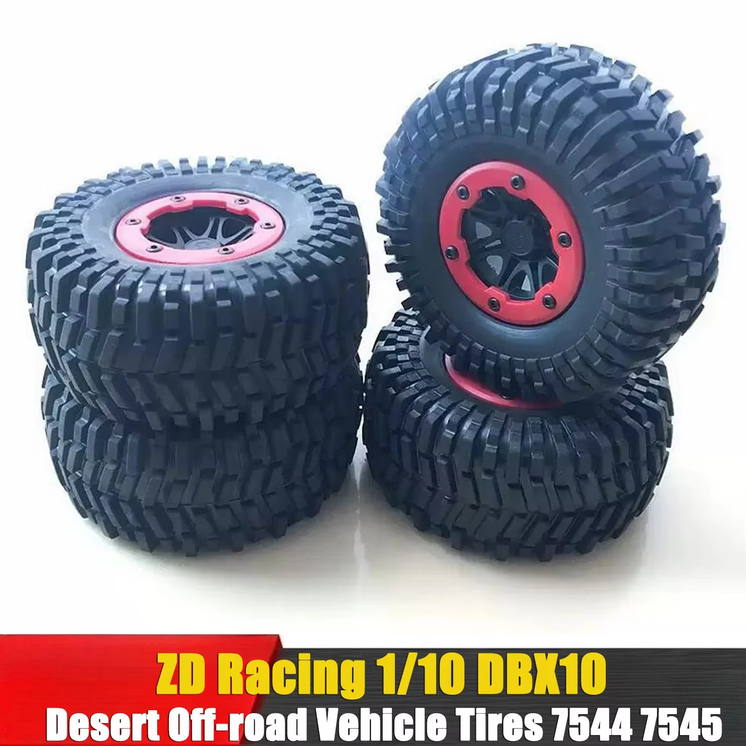 

ZD Racing 1/10 DBX10 DBX-10 RC Car Parts Desert Off-road Vehicle Tires 7544 7545