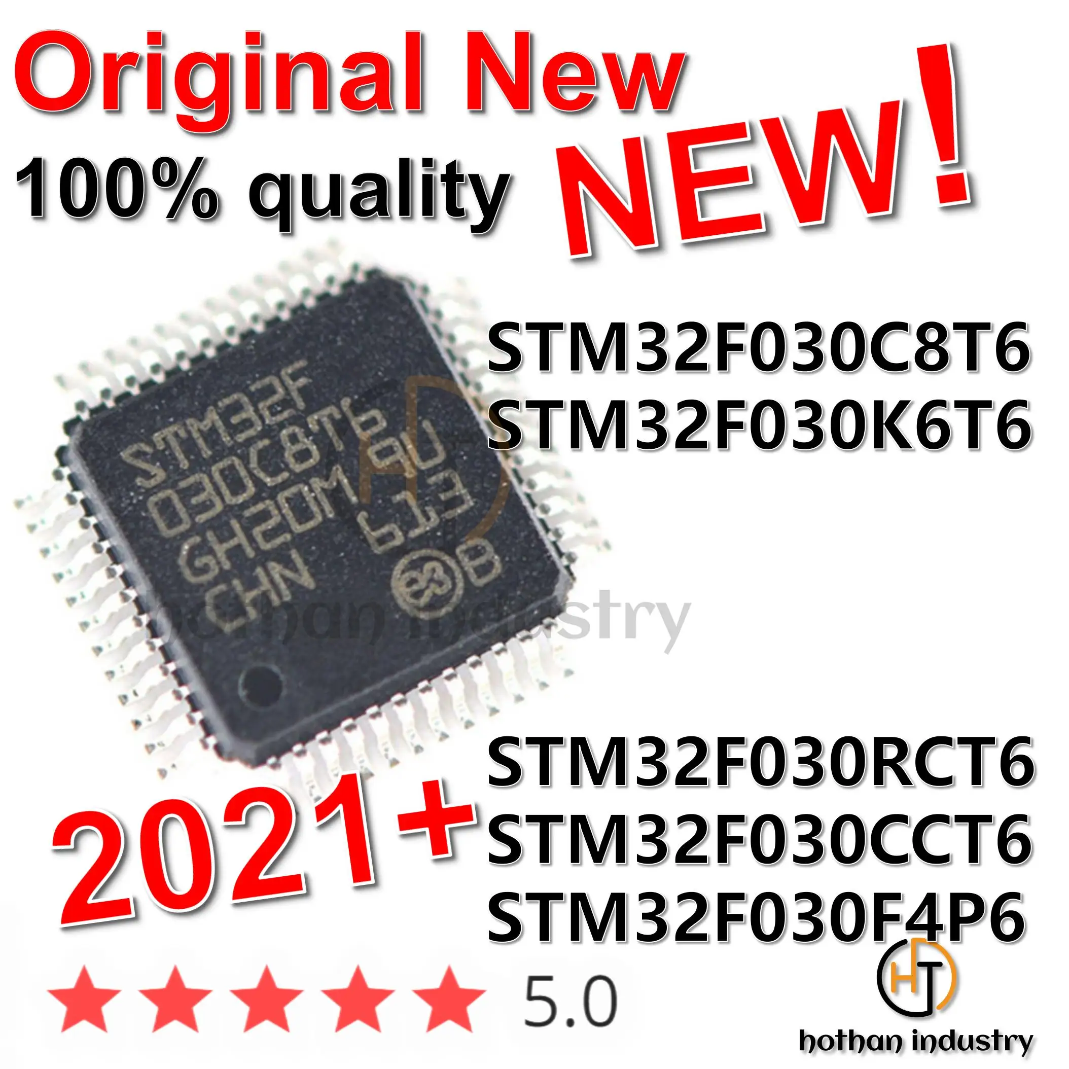 5PCS 100%  Original STM32F030C8T6 STM32F030K6T6 STM32F030RCT6 STM32F030CCT6 STM32F030F4P6 in Stock