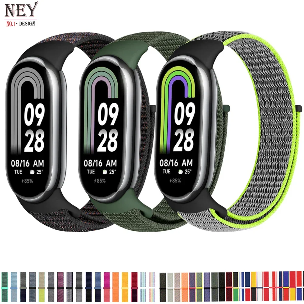 Bracelet de rechange en nylon pour Xiaomi Mi Band 8, NDavid, version globale