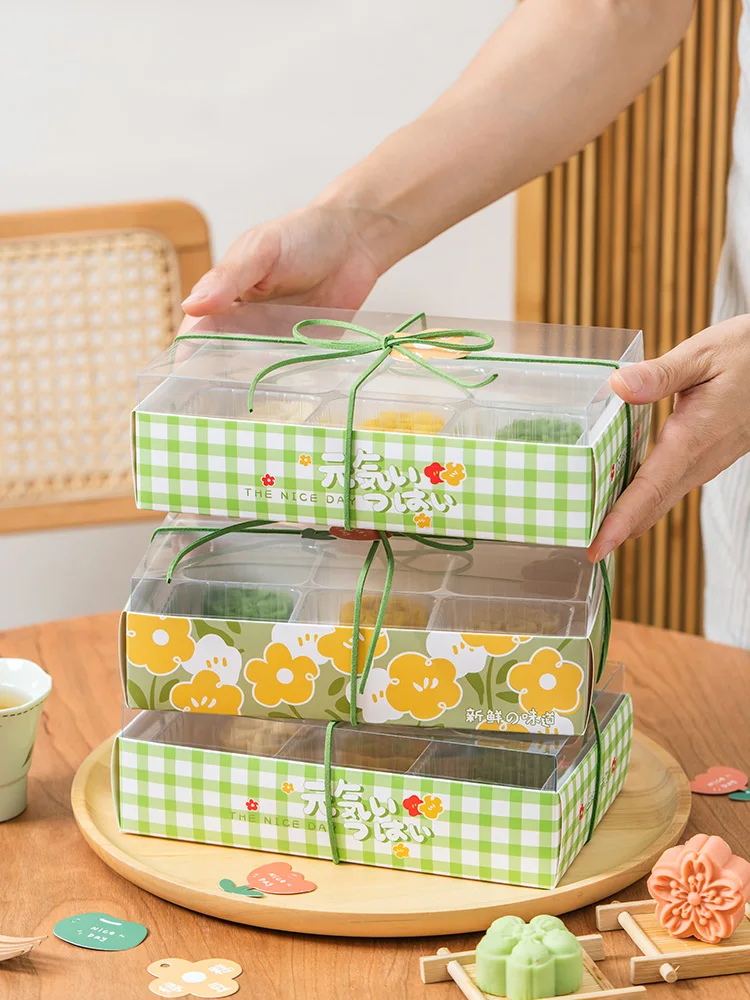 

Новая подарочная коробка для лунных пряников к Празднику середины осени 2025 года: лунные пряники с зеленым фасолью, лунные пряники с ледяной корочкой, хрустящие лунные пряники с яичным желтком, 6 штук в коробке.