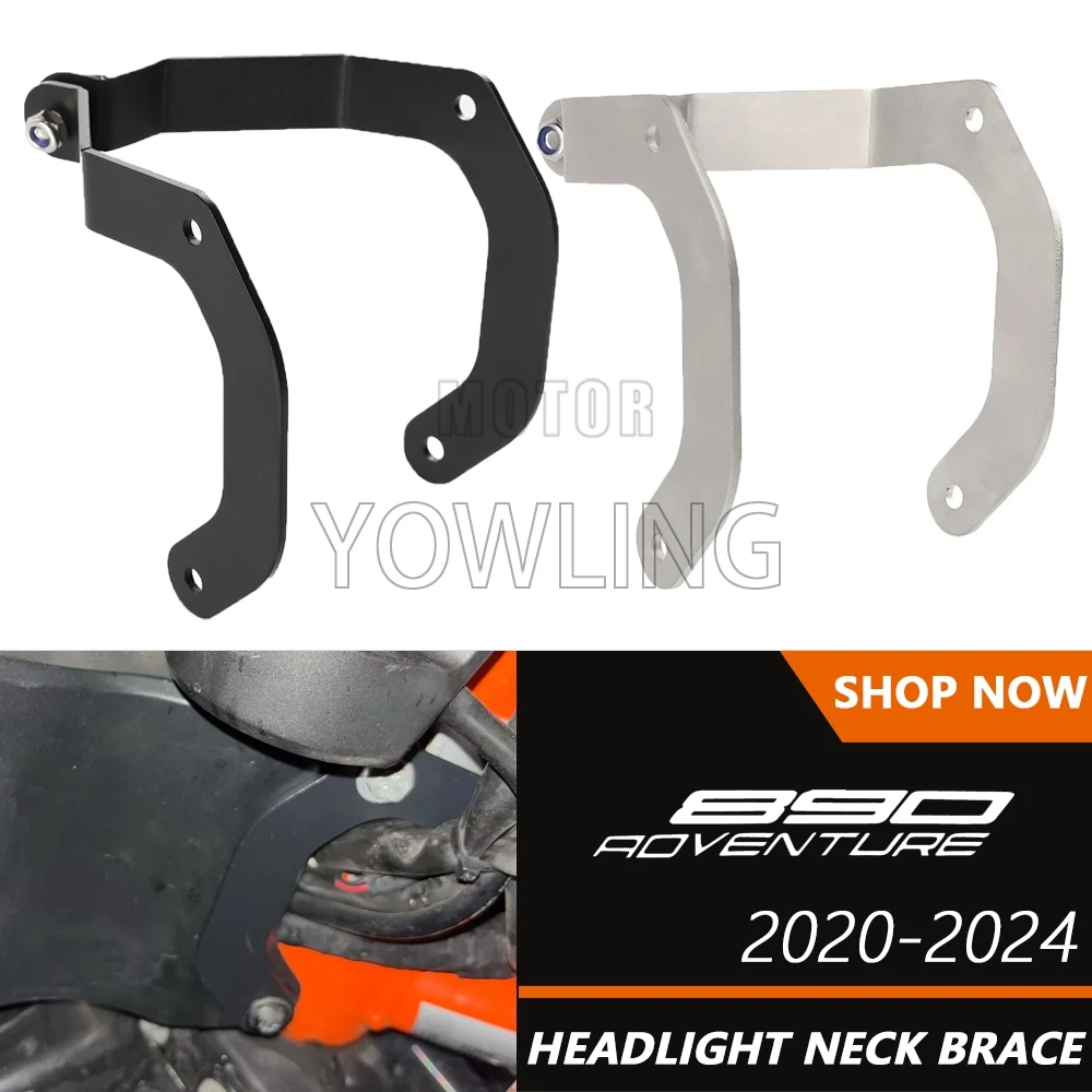 

Motorcycle Accessories For 890 790 Adventure Adv R / S 890ADV 2019-2022 2023 2024 Neck Brace Headlight Reinforcement Brackets