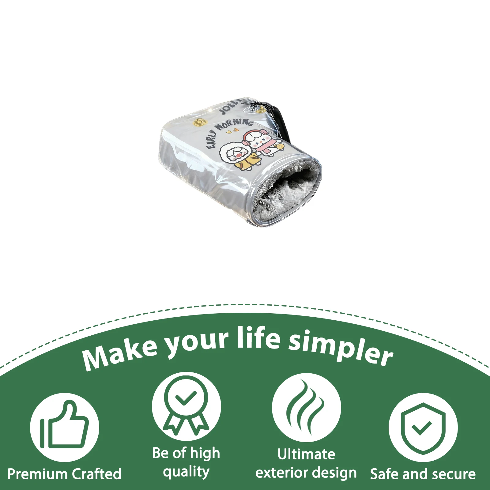 

Handlebar Muffs Thickened Fleece Lined Waterproof Windproof Handlebar Gloves For Electric Bike Motorcycle