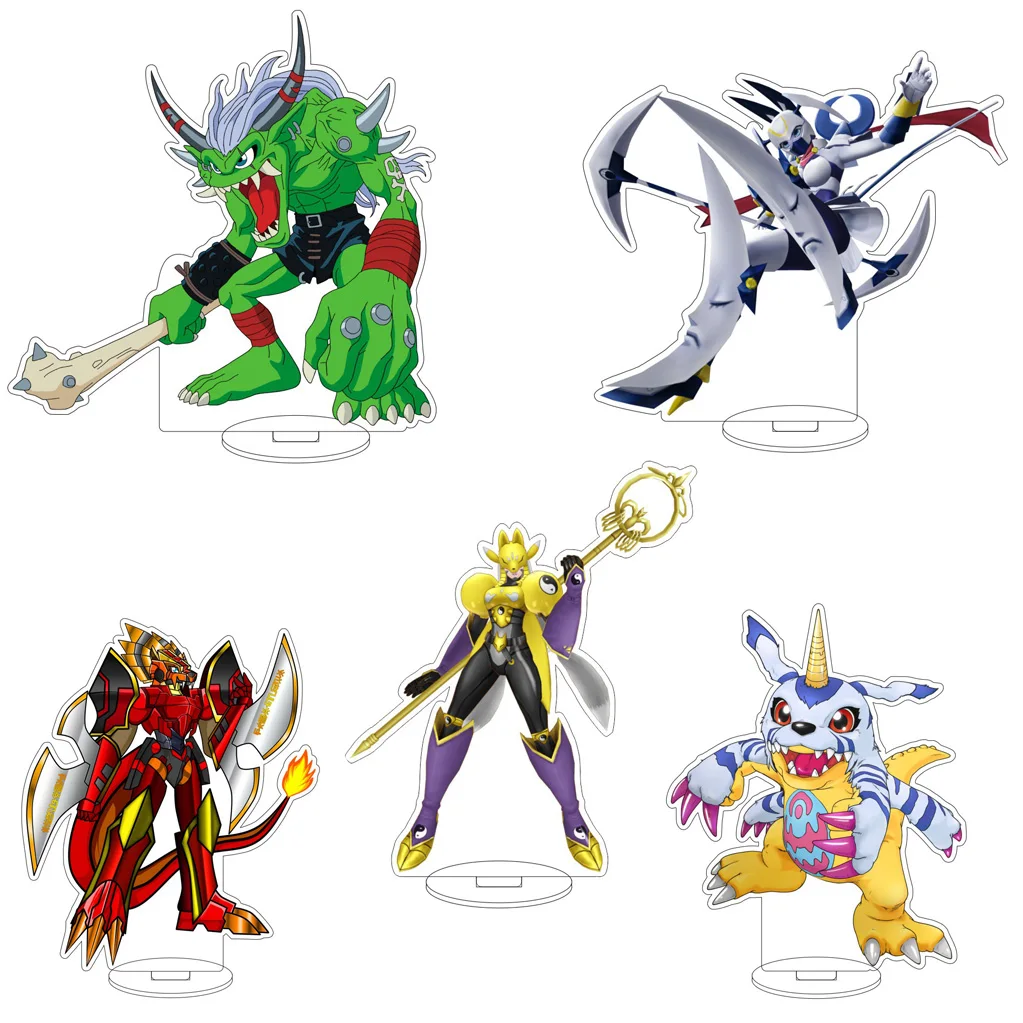 16CM Anime Digital Monster Gaomon Palmon Tanemon Black Tailmon Uver Diana Cos Acrylic Figure Stand Ornaments Chirstmas Gifts
