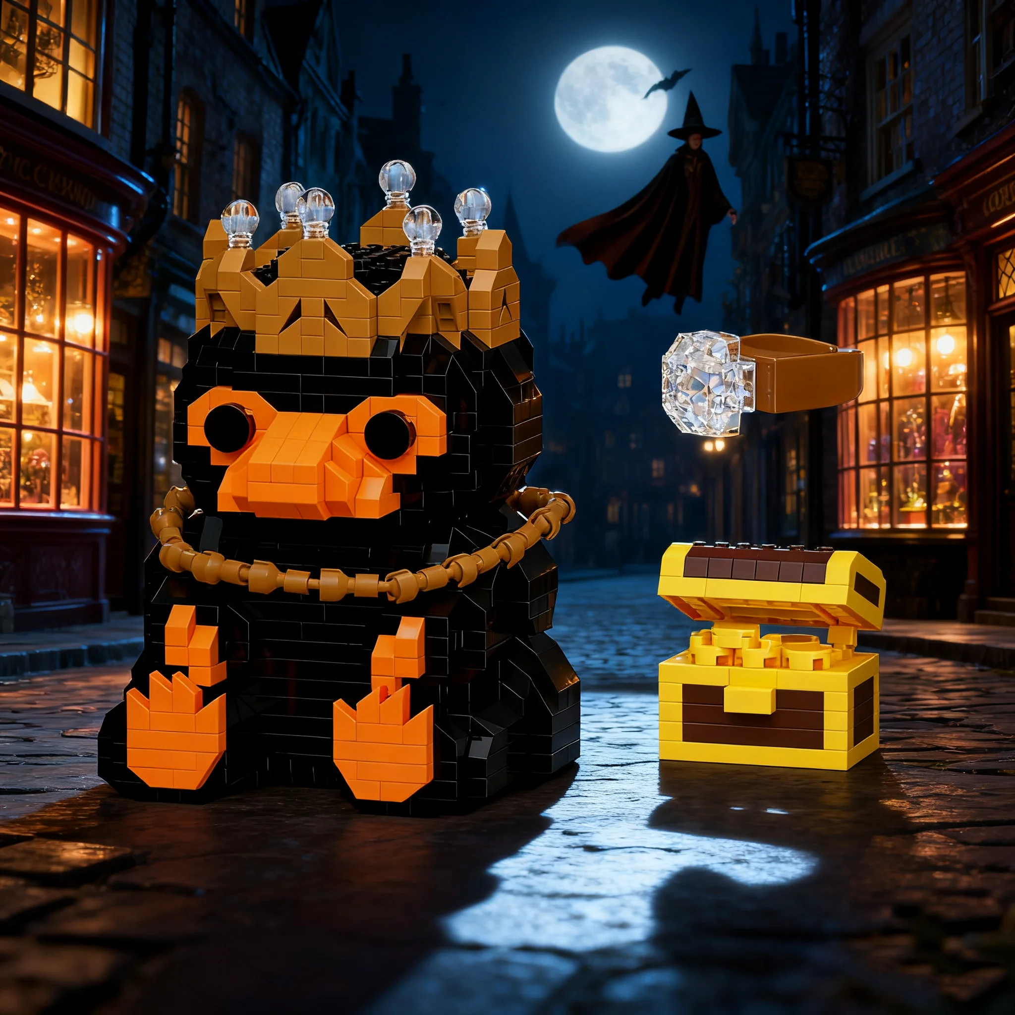 Fantastic Beat Niffler Building Blocks Harry Potter Magic World Assembly 3D Model Mini Bricks Figure Toys For Kid Gift